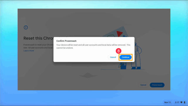 ChromeBook初期化方法。